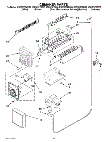 12 - Icemaker Parts, Optional Parts (Not Included) parts for Kitchenaid Refrigerator KSCS25FTWH00 from AppliancePartsPros.com