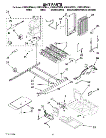 11 - Unit Parts parts for Kitchenaid Refrigerator KSRS25FTSS01 from AppliancePartsPros.com