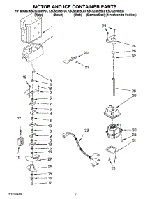 05 - Motor And Ice Container Parts parts for Kitchenaid Refrigerator KSCS23INSS03 from AppliancePartsPros.com