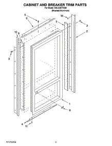 02 - Cabinet And Breaker Trim Parts parts for Kitchenaid Refrigerator KBLO36FTX00 from AppliancePartsPros.com