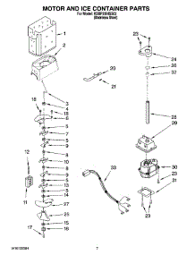 05 - Motor And Ice Container Parts parts for Kitchenaid Refrigerator KSBP25INSS03 from AppliancePartsPros.com