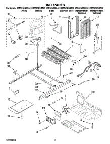11 - Unit Parts parts for Kitchenaid Refrigerator KSRS25CSMK02 from AppliancePartsPros.com