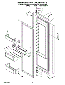 10 - Refrigerator Door Parts parts for Kitchenaid Refrigerator KSSS36QTX00 from AppliancePartsPros.com
