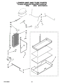 14 - Lower Unit And Tube Parts parts for Kitchenaid Refrigerator KSSS36QTX00 from AppliancePartsPros.com