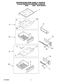 07 - Refrigerator Shelf Parts parts for Kitchenaid Refrigerator KSSS36QTW00 from AppliancePartsPros.com