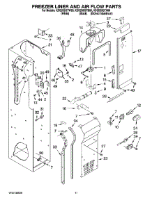 08 - Freezer Liner And Air Flow Parts parts for Kitchenaid Refrigerator KSSS36QTW00 from AppliancePartsPros.com