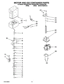 09 - Motor And Ice Container Parts parts for Kitchenaid Refrigerator KSSS36QTW00 from AppliancePartsPros.com