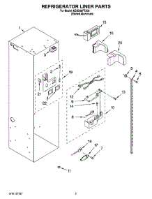 04 - Refrigerator Liner Parts parts for Kitchenaid Refrigerator KSSS48FTX00 from AppliancePartsPros.com