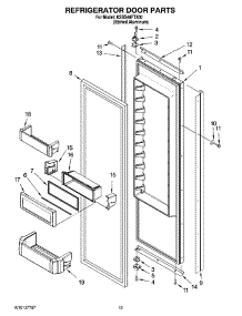 09 - Refrigerator Door Parts parts for Kitchenaid Refrigerator KSSS48FTX00 from AppliancePartsPros.com