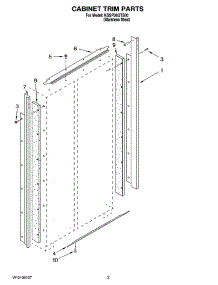 02 - Cabinet Trim Parts parts for Kitchenaid Refrigerator KSSP36QTS00 from AppliancePartsPros.com
