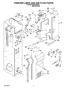 08 - Freezer Liner And Air Flow Parts parts for Kitchenaid Refrigerator KSSP36QTS00 from AppliancePartsPros.com