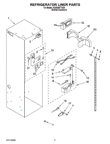 04 - Refrigerator Liner Parts parts for Kitchenaid Refrigerator KSSS42FTX00 from AppliancePartsPros.com