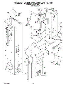 08 - Freezer Liner And Air Flow Parts parts for Kitchenaid Refrigerator KSSS42FTX00 from AppliancePartsPros.com