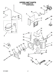 11 - Upper Unit Parts parts for Kitchenaid Refrigerator KSSS42FTX00 from AppliancePartsPros.com