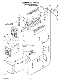 13 - Icemaker Parts parts for Kitchenaid Refrigerator KSSS42FTX00 from AppliancePartsPros.com