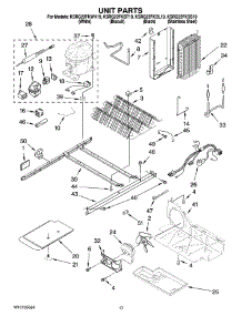 10 - Unit Parts parts for Kitchenaid Refrigerator KSRG22FKWH19 from AppliancePartsPros.com