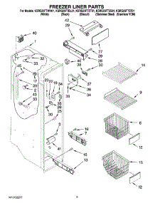 04 - Freezer Liner Parts parts for Kitchenaid Refrigerator KSRG25FTWH01 from AppliancePartsPros.com