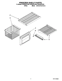 03 - Freezer Shelf Parts parts for Kitchenaid Refrigerator KSSS42QTB00 from AppliancePartsPros.com