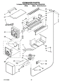 15 - Icemaker Parts parts for Kitchenaid Refrigerator KSSS42QTB00 from AppliancePartsPros.com