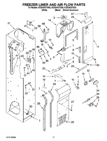 08 - Freezer Liner And Air Flow Parts parts for Kitchenaid Refrigerator KSSS42QTX00 from AppliancePartsPros.com