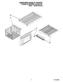 03 - Freezer Shelf Parts parts for Kitchenaid Refrigerator KSSO42QTX00 from AppliancePartsPros.com