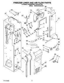 08 - Freezer Liner And Air Flow Parts parts for Kitchenaid Refrigerator KSSO42QTX00 from AppliancePartsPros.com