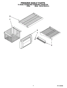 03 - Freezer Shelf Parts parts for Kitchenaid Refrigerator KSSS48QTB00 from AppliancePartsPros.com