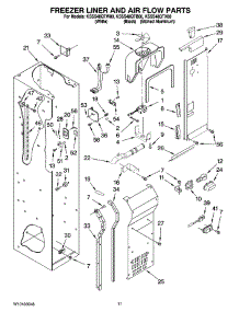 08 - Freezer Liner And Air Flow Parts parts for Kitchenaid Refrigerator KSSS48QTB00 from AppliancePartsPros.com