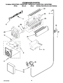 11 - Icemaker Parts parts for Kitchenaid Refrigerator KSRP22FTMS01 from AppliancePartsPros.com