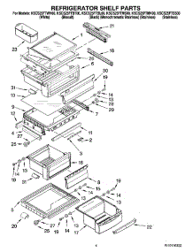 03 - Refrigerator Shelf Parts parts for Kitchenaid Refrigerator KSCS25FTBL00 from AppliancePartsPros.com