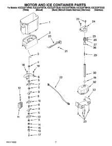 05 - Motor And Ice Container Parts parts for Kitchenaid Refrigerator KSCS25FTBL00 from AppliancePartsPros.com