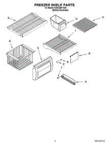 03 - Freezer Shelf Parts parts for Kitchenaid Refrigerator KSSO36FTX00 from AppliancePartsPros.com