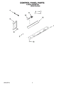 05 - Control Panel Parts parts for Kitchenaid Refrigerator KSSO36FTX00 from AppliancePartsPros.com