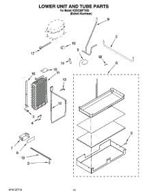 12 - Lower Unit And Tube Parts parts for Kitchenaid Refrigerator KSSO36FTX00 from AppliancePartsPros.com