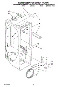 02 - Refrigerator Liner Parts parts for Kitchenaid Refrigerator KSRG22FKBT19 from AppliancePartsPros.com