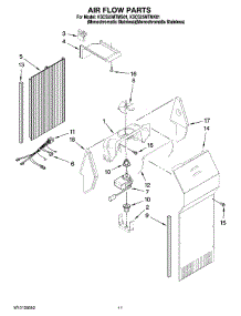 07 - Air Flow Parts parts for Kitchenaid Refrigerator KSCS25MTMS01 from AppliancePartsPros.com