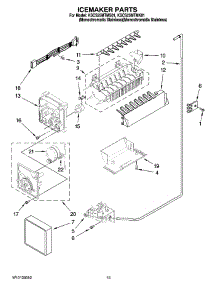 10 - Icemaker Parts, Optional Parts (Not Included) parts for Kitchenaid Refrigerator KSCS25MTMS01 from AppliancePartsPros.com