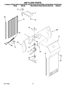 09 - Air Flow Parts parts for Kitchenaid Refrigerator KSCS25FTMK00 from AppliancePartsPros.com