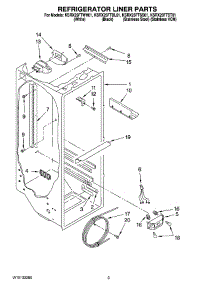 02 - Refrigerator Liner Parts parts for Kitchenaid Refrigerator KSRX25FTST01 from AppliancePartsPros.com