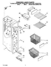 04 - Freezer Liner Parts parts for Kitchenaid Refrigerator KSRX25FTST01 from AppliancePartsPros.com