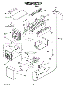 15 - Icemaker Parts parts for Kitchenaid Refrigerator KSSO36QMB03 from AppliancePartsPros.com