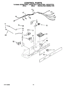 10 - Control Parts parts for Kitchenaid Refrigerator KSRX25FTST01 from AppliancePartsPros.com