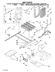 11 - Unit Parts parts for Kitchenaid Refrigerator KSRL25FTMS01 from AppliancePartsPros.com