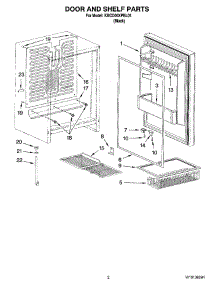 02 - Door And Shelf Parts parts for Kitchenaid Refrigerator KBCO06XPBL01 from AppliancePartsPros.com