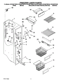 04 - Freezer Liner Parts parts for Kitchenaid Refrigerator KSCS25FTSS00 from AppliancePartsPros.com