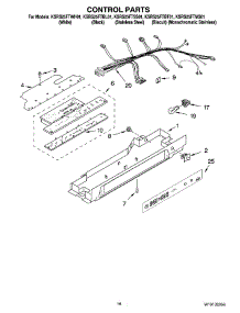 10 - Control Parts parts for Kitchenaid Refrigerator KSRS25FTBL01 from AppliancePartsPros.com