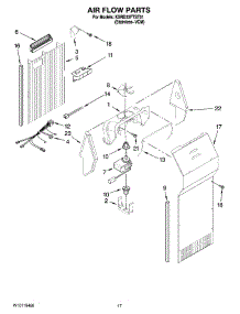 10 - Air Flow Parts parts for Kitchenaid Refrigerator KSRD22FTST01 from AppliancePartsPros.com