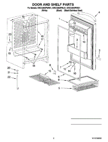 02 - Door And Shelf Parts parts for Kitchenaid Refrigerator KBCA06XPBL01 from AppliancePartsPros.com