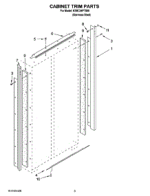 02 - Cabinet Trim Parts parts for Kitchenaid Refrigerator KSSC36FTS00 from AppliancePartsPros.com