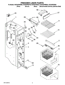 04 - Freezer Liner Parts parts for Kitchenaid Refrigerator KSCS23FSBT02 from AppliancePartsPros.com